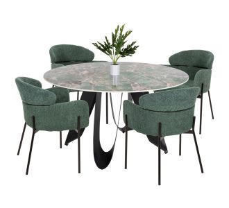 ΣΕΤ ΤΡΑΠΕΖΑΡΙΑΣ 5ΤΜΧ ZOD HM21045 ΣΤΡΟΓΓΥΛΟ ΤΡΑΠΕΖΙ ΜΕ ΚΕΡΑΜΙΚΟ TOP-4 ΠΟΛΥΘΡΟΝΕΣ ΠΕΤΡΟΛ |  Σετ τραπεζαρίες στο espiti