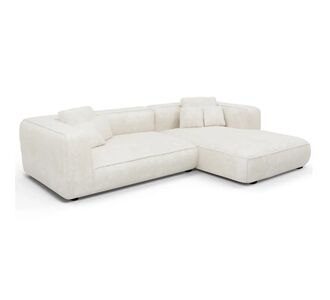 ΚΑΝΑΠΕΣ ΓΩΝΙΑ (ΔΕΞΙΑ) 3-ΘΕΣΙΟΣ GRACE HM3280.02R ΛΕΥΚΟ ΥΦΑΣΜΑ 252x160x70-90Υεκ |  Καναπέδες γωνιακοί στο espiti