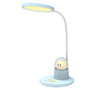 ΠΑΙΔΙΚΟ ΦΩΤΙΣΤΙΚΟ ΓΡΑΦΕΙΟΥ LED BADOO ΦΙΓΟΥΡΑ ΓΑΤΑΣ HM4449.03 ΓΑΛΑΖΙΟ-ΛΕΥΚΟ ABS |  Επιτραπέζια στο espiti