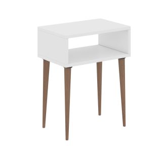 ΚΟΜΟΔΙΝΟ TODD HM18183.01 ΜΕΛΑΜΙΝΗ ΛΕΥΚΗ-ΠΟΔΙΑ ΣΕ ΦΥΣΙΚΟ 45x30x58Υεκ. |  Κομοδίνα στο espiti