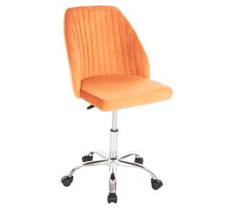 ΚΑΡΕΚΛΑ ΓΡΑΦΕΙΟΥ HOLLIS HM9008.04 ΠΟΡΤΟΚΑΛΙ ΒΕΛΟΥΔΟ-ΜΕΤΑΛ.ΠΟΔΙ 58x58x85Υεκ. |  Καρέκλες γραφείου στο espiti