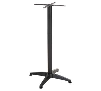 ΒΑΣΗ ΜΠΑΡ ΑΛΟΥΜΙΝΙΟΥ 4ΝΥΧΗ 66,5X66,5X109Υεκ. ΜΕ ΣΤΑΥΡΟ 44x44εκ. HM450.03 ΜΑΥΡΗ |  Τραπέζια κήπου στο espiti