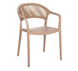ΠΟΛΥΘΡΟΝΑ ΠΟΛΥΠΡΟΠΥΛΕΝΙΟΥ EVA HM6155.03 ΚΑΠΟΥΤΣΙΝΟ ΜΕ ΜΠΕΖ ΣΧΟΙΝΙ 56,5x53x80Υεκ. |  Πολυθρόνες κήπου στο espiti