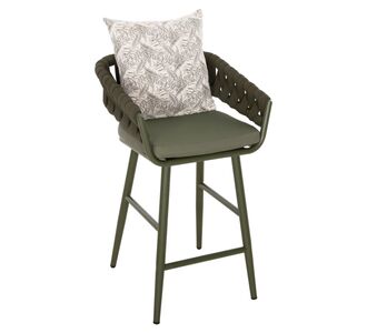 ΣΚΑΜΠΟ ΑΛΟΥΜΙΝΙΟΥ CAMDEN HM6142.09 ΜΑΞΙΛΑΡΙ ΜΕ PRINT-DARK OLIVE 56x60x108Υεκ. |  Σκαμπώ κήπου στο espiti