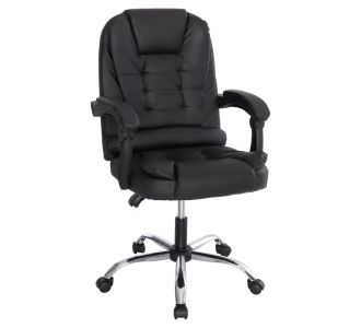 ΚΑΡΕΚΛΑ ΓΡΑΦΕΙΟΥ LAGOM HM1198 ΜΑΥΡO PVC-ΜΕΤΑΛ.ΒΑΣΗ-ΜΑΥΡΟ NYLON ΣΚΕΛΕΤΟΣ 63x51x115Υεκ |  Καρέκλες γραφείου στο espiti