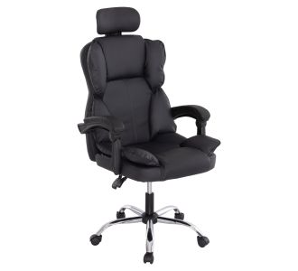 ΚΑΡΕΚΛΑ ΓΡΑΦΕΙΟΥ OCTAVIUS HM1202 ΜΑΥΡΟ PVC & NYLON-ΜΕΤΑΛ.ΧΡΩΜΙΟ ΒΑΣΗ 52x55x128Υεκ |  Καρέκλες γραφείου στο espiti