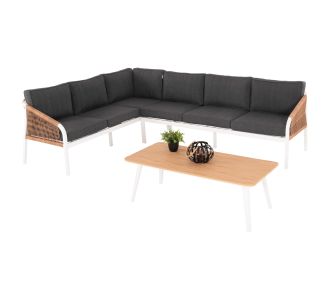 ΣΑΛΟΝΙ ΓΩΝΙΑ ΕΞ.ΧΩΡΟΥ MAERLY HM6140.01 ΑΛΟΥΜΙΝΙΟ ΛΕΥΚΟ-ΜΑΞΙΛΑΡΙΑ ΑΝΘΡΑΚΙ-ΣΥΝΘ.ΣΧΟΙΝΙ |  Σαλόνια κήπου στο espiti