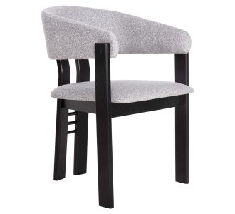 ΚΑΡΕΚΛΑ ZARRA HM9970.02 RUBBERWOOD ΣΕ ΜΑΥΡΟ-ΑΝΟΙΧΤΟ ΓΚΡΙ ΥΦΑΣΜΑ 55,5x59x81,5Υεκ |  Πολυθρόνες σαλονιού στο espiti