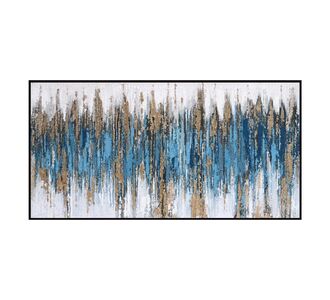 ΠΙΝΑΚΑΣ ΤΟΙΧΟΥ SEDIMENT (ΜΠΛΕ) HM4574.02 ΜΕ ΚΟΡΝΙΖΑ ΜΑΥΡΗ-ΚΑΜΒΑΣ 142x4.5x72Υεκ |  Πίνακες στο espiti