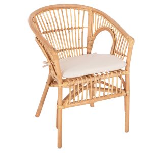 ΠΟΛΥΘΡΟΝΑ DAMPAR HM9929.04 RATTAN ΣΕ ΦΥΣΙΚΟ-ΛΕΥΚΟ ΜΑΞΙΛΑΡΙ 59x61x80Υεκ. |  Πολυθρόνες κήπου στο espiti