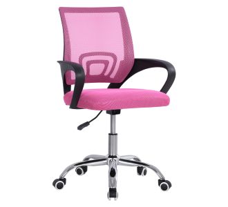 ΚΑΡΕΚΛΑ ΓΡΑΦΕΙΟΥ BRISTONE HM1058.35 ΡΟΖ MESH- ΠΟΔΙ ΧΡΩΜΙΟΥ-ΜΑΥΡΑ ΜΠΡΑΤΣΑ 60x51x95Υεκ |  Καρέκλες γραφείου στο espiti