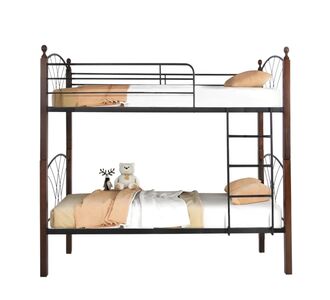 ΚΟΥΚΕΤΑ ΚΡΕΒΑΤΙ STOREY HM687 ΜΑΥΡΟ ΜΕΤΑΛΛΟ-ΚΑΡΥΔΙ RUBBERWOOD-ΓΙΑ ΣΤΡΩΜΑ 190x90εκ |  Παιδικά έπιπλα στο espiti
