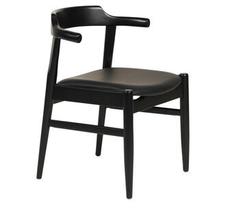 ΠΟΛΥΘΡΟΝΑ ΤΡΑΠΕΖΑΡΙΑΣ CERSEI HM9946.02 RUBBERWOOD & PU ΣΕ ΜΑΥΡΟ 57x54x74Υεκ |  Καρέκλες στο espiti