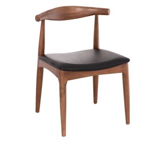 KΑΡΕΚΛΑ ΤΡΑΠΕΖΑΡΙΑΣ ALOR HM9947.03 RUBBERWOOD ΚΑΡΥΔΙ-ΜΑΥΡΟ PU 55x51x75Υεκ |  Καρέκλες στο espiti