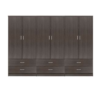 ΝΤΟΥΛΑΠΑ 6ΦΥΛΛΗ REINA ME 6 ΣΥΡΤΑΡΙΑ HM21060.01 ΜΕΛΑΜΙΝΗ ΣΕ ZEBRANO 240x42x181Υεκ. |  Ντουλάπες ρούχων στο espiti