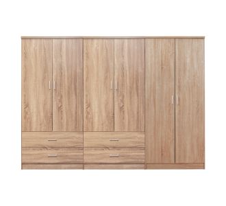 ΝΤΟΥΛΑΠΑ REINA HM21062.02 6ΦΥΛΛΗ ME 4 ΣΥΡΤΑΡΙΑ-ΜΕΛΑΜΙΝΗ ΣΕ SONAMA 240x43x181Υεκ. |  Ντουλάπες ρούχων στο espiti