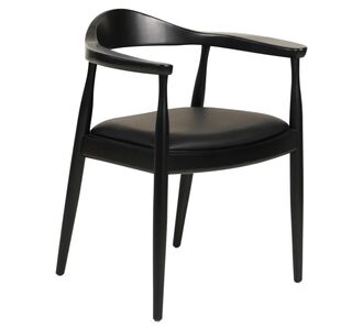 ΠΟΛΥΘΡΟΝΑ ΤΡΑΠΕΖΑΡΙΑΣ ADOR HM9948.02 RUBBERWOOD ΚΑΙ PU-ΜΑΥΡΟ 62x54x76,5Υεκ |  Καρέκλες στο espiti