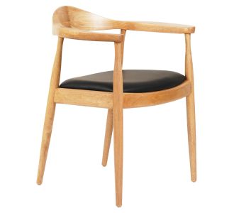 ΠΟΛΥΘΡΟΝΑ ΤΡΑΠΕΖΑΡΙΑΣ ADOR HM9948.01 RUBBERWOOD ΣΕ ΟΑΚ ΚΑΙ ΜΑΥΡΟ PU 62x54x76,5Υεκ |  Πολυθρόνες σαλονιού στο espiti
