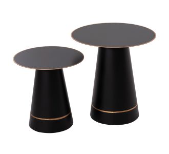 ΤΡΑΠΕΖΙA ΣΑΛΟΝΙΟΥ 2ΤΜΧ BALLI HM9996 ΣΤΡΟΓΓΥΛΑ ΜΕΤΑΛΛΙΚΑ ΜΑΥΡΑ Φ50 & Φ40 εκ. |  Τραπέζια στο espiti