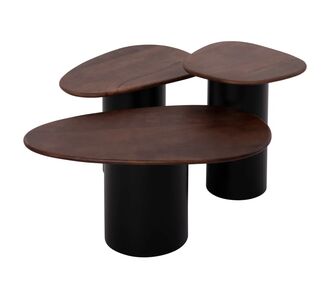 ΤΡΑΠΕΖΙA ΣΑΛΟΝΙΟΥ 3ΤΜΧ PEBBLES HM18004 MANGO TOP-ΜΕΤΑΛΛΙΚΕΣ ΜΑΥΡΕΣ ΒΑΣΕΙΣ |  Τραπέζια στο espiti