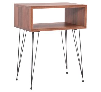 ΚΟΜΟΔΙΝΟ TODD HM18184.05 ΜΕΛΑΜΙΝΗ ΣΕ ΚΑΡΥΔΙ-ΜΕΤΑΛ.ΜΑΥΡΑ ΠΟΔΙΑ 45.5x29.5x58.5Υεκ. |  Κομοδίνα στο espiti