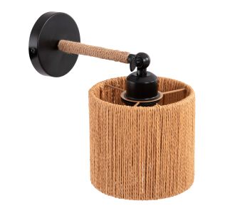 ΑΠΛΙΚΑ ΤΟΙΧΟΥ LANT HM4476 ΜΕΤΑΛΛΙΚΗ ΒΑΣΗ-ΣΧΟΙΝΙ- [Ε27] 15x15x35-23Υεκ. |  Απλίκες στο espiti