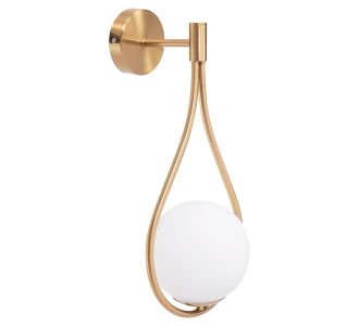 ΑΠΛΙΚΑ ΤΟΙΧΟΥ BAIS HM4472 ΧΡΥΣΟ ΜΕ ΓΥΑΛΙΝΟ ΓΛΟΜΠΟ [Ε27] 21x21x44Υεκ. |  Απλίκες στο espiti