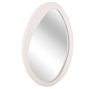 ΚΑΘΡΕΠΤΗΣ ΤΟΙΧΟΥ ΟΒΑΛ ΣΕΙΡΑ SANTORINI HM4514 MDF ΣΕ ΥΠΟΛΕΥΚΟ 48x3,2x60Υεκ |  Καθρέπτες στο espiti