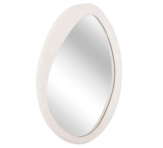 ΚΑΘΡΕΠΤΗΣ ΤΟΙΧΟΥ ΟΒΑΛ ΣΕΙΡΑ SANTORINI HM4514 MDF ΣΕ ΥΠΟΛΕΥΚΟ 48x3,2x60Υεκ |  Καθρέπτες στο espiti