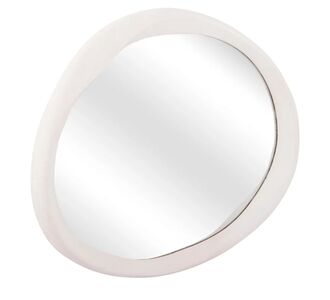 ΚΑΘΡΕΠΤΗΣ ΤΟΙΧΟΥ ΟΒΑΛ ΣΕΙΡΑ SANTORINI HM4513 MDF ΣΕ ΥΠΟΛΕΥΚΟ 90x3,2x60Υεκ |  Καθρέπτες στο espiti