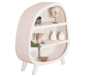 ΡΑΦΙΕΡΑ ΣΕΙΡΑ SANTORINI HM18060.01 MDF ΣΕ ΥΠΟΛΕΥΚΟ ΧΡΩΜΑ 120x38x133Υεκ. |  Βιτρίνες - Έπιπλα εισόδου στο espiti