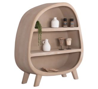 ΡΑΦΙΕΡΑ ΣΕΙΡΑ SANTORINI HM18060.02 MDF ΣΕ ΚΑΦΕ ΧΡΩΜΑ 120x38x133Υεκ. |  Βιτρίνες - Έπιπλα εισόδου στο espiti