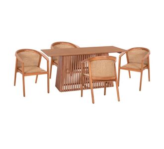 ΣΕΤ ΤΡΑΠΕΖΑΡΙΑΣ 5ΤΜΧ RENLY HM21078.02 ΟΡΘΟΓΩΝΙΟ ΤΡΑΠΕΖΙ & 4 ΚΑΡΕΚΛΕΣ |  Σετ τραπεζαρίες στο espiti