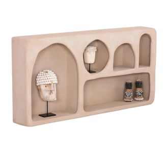 ΡΑΦΙ ΤΟΙΧΟΥ ΣΕΙΡΑ SANTORINI HM18063.02 MDF ΣΕ ΚΑΦΕ 120x18x60Υεκ. |  Ραφιέρες τοίχου στο espiti