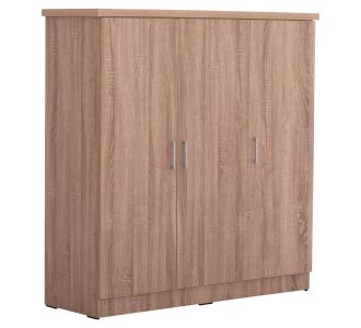 ΝΤΟΥΛΑΠΑ 3ΦΥΛΛΗ ΜΕ ΡΑΦΙΑ FUENTO HM2482.01 SONAMA OAK ΜΕΛΑΜΙΝΗ 120-116x40x123,5Υεκ. |  Ντουλάπες ρούχων στο espiti