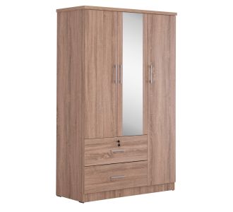 ΝΤΟΥΛΑΠΑ ΜΕ ΚΑΘΡΕΦΤΗ & ΣΥΡΤΑΡΙΑ JARRY HM2485.11 SONAMA OAK ΜΕΛΑΜΙΝΗ 119x48x183Υεκ |  Ντουλάπες ρούχων στο espiti