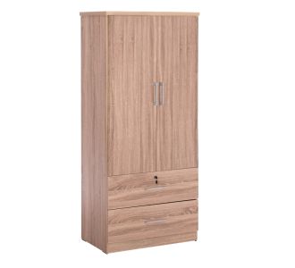 ΝΤΟΥΛΑΠΑ ΜΕ ΣΥΡΤΑΡΙΑ REINA HM2484.11 SONAMA OAK ΜΕΛΑΜΙΝΗ 80x48x183Υεκ. |  Ντουλάπες ρούχων στο espiti