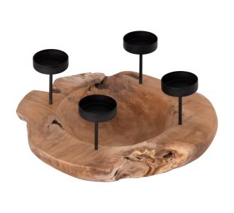 ΕΠΙΤΡΑΠΕΖΙΟ ΚΗΡΟΠΗΓΙΟ/BOWL FRAN HM4390 ΞΥΛΟ ΤΕΑΚ-ΜΕΤΑΛΛΟ 30x30x7-15Υεκ. |  Επιπλα στο espiti