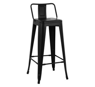 ΣΚΑΜΠΟ BAR ME ΠΛΑΤΗ ΜΕΤΑΛΛΙΚΟ MELITA-PRO HM8643.42 ΜΑΥΡΟ ΜΑΤ 42x42x100Υεκ. |  Σκαμπώ μπαρ στο espiti