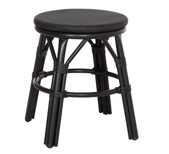 ΣΚΑΜΠΟ ΑΛΟΥΜΙΝΙΟΥ CHINO HM6285.02 BAMBOO LOOK & TEXTILENE ΣΕ ΜΑΥΡΟ Φ36x46Υεκ. |  Σκαμπώ κήπου στο espiti