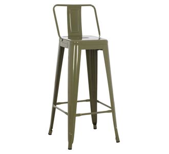 ΣΚΑΜΠΟ BAR ME ΠΛΑΤΗ ΜΕΤΑΛΛΙΚΟ MELITA-PRO HM8643.43 DARK OLIVE GREEN 42x42x100Υεκ. |  Σκαμπώ μπαρ στο espiti