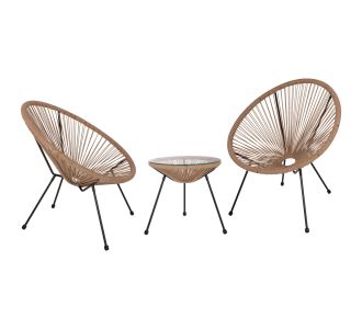 ΣΕΤ ΕΞΩΤΕΡΙΚΟΥ ΧΩΡΟΥ 3ΤΜΧ ACAPULCO HM21100 TWISTED WICKER-ΜΕΤΑΛΛΟ |  Σαλόνια κήπου στο espiti