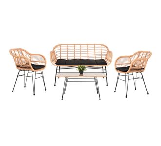 ΣΕΤ ΣΑΛΟΝΙ ΕΞΩΤΕΡΙΚΟΥ ΧΩΡΟΥ 4ΤΜΧ ALLEGRA HM21052 WICKER-ΜΕΤΑΛΛΟ |  Σαλόνια κήπου στο espiti
