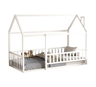 ΚΡΕΒΑΤΙ ΠΑΙΔΙΚΟ ΜΕ ΚΑΓΚΕΛΟ HOUSER HM706.03 τ.MONTESSORI ΞΥΛΟ ΠΕΥΚΟ ΛΕΥΚΟ-190x90εκ |  Παιδικά έπιπλα στο espiti
