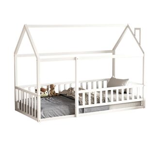 ΚΡΕΒΑΤΙ ΠΑΙΔΙΚΟ ΜΕ ΚΑΓΚΕΛΟ HOUSER HM706.03 τ.MONTESSORI ΞΥΛΟ ΠΕΥΚΟ ΛΕΥΚΟ-190x90εκ |  Παιδικά έπιπλα στο espiti