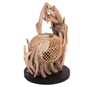 ΕΠΙΤΡΑΠΕΖΙΟ ΔΙΑΚΟΣΜΗΤΙΚΟ ΦΩΤΙΣΤΙΚΟ ASHIN HM4438 DRIFTWOOD--RATTAN 30x30x49Υεκ. |  Επιτραπέζια στο espiti