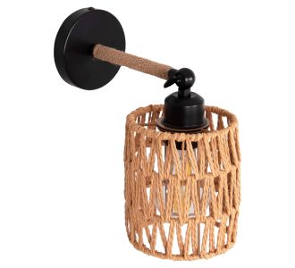 ΑΠΛΙΚΑ ΤΟΙΧΟΥ STOLT2 HM4484 ΜΕΤΑΛΛΙΚΗ ΒΑΣΗ-ΣΧΟΙΝΙ- [Ε27] 12x23x24Υεκ. |  Απλίκες στο espiti