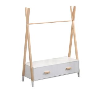 ΚΡΕΜΑΣΤΡΑ ΜΕ ΣΥΡΤΑΡΙΑ ΠΑΙΔΙΚH PASCHAL HM2491.03 ΜΕΛΑΜΙΝΗ-ΞΥΛΟ ΠΕΥΚΟΥ 80x40x130Υεκ |  Παιδικά έπιπλα στο espiti