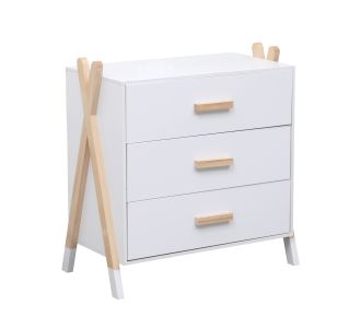 ΣΥΡΤΑΡΙΕΡΑ ΠΑΙΔΙΚH PASCHAL HM2493.03 ΜΕΛΑΜΙΝΗ-ΞΥΛΟ ΠΕΥΚΟΥ 76x40x80.5Υεκ |  Συρταριέρες -Κονσόλες στο espiti