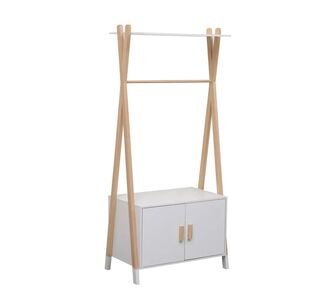 ΚΡΕΜΑΣΤΡΑ ΠΑΙΔΙΚH ΜΕ ΝΤΟΥΛΑΠΙ PASCHAL HM2495.03 ΜΕΛΑΜΙΝΗ-ΞΥΛΟ ΠΕΥΚΟΥ 76x44x170Υεκ |  Παιδικά έπιπλα στο espiti